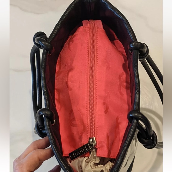 CHANEL CC CAMBON CALFSKIN SHOPPER TOTE BAG - Picture 9 of 14